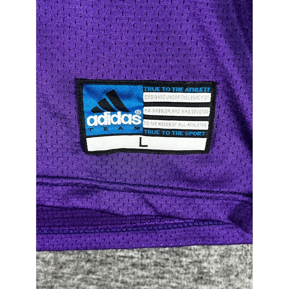 Adidas Minnesota Vikings Randy Moss 84 Jersey Mens Large Purple Vintage NFL Mesh
